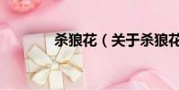 杀狼花(关于杀狼花的简介)