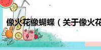 像火花像蝴蝶(关于像火花像蝴蝶的简介)