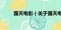 露天电影(关于露天电影的简介)
