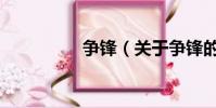 争锋(关于争锋的简介)
