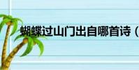 蝴蝶过山门出自哪首诗(蝴蝶过山门)
