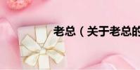 老总(关于老总的简介)