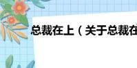 总裁在上(关于总裁在上的简介)