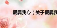 爱属我心(关于爱属我心的简介)