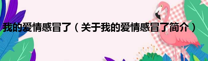 我的爱情感冒了（关于我的爱情感冒了简介）(图1)