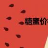 糖蜜价格行情走势（糖蜜价格）