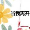 当我离开你（关于当我离开你介绍）