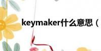 keymaker什么意思(keymake)