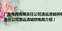 广东电网有限责任公司清远清城供电局(关于广东电网有限责任公司清远清城供电局介绍)