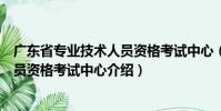 广东省专业技术人员资格考试中心(关于广东省专业技术人员资格考试中心介绍)