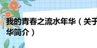我的青春之流水年华(关于我的青春之流水年华简介)