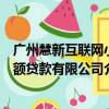 广州慧新互联网小额贷款有限公司（关于广州慧新互联网小额贷款有限公司介绍）