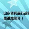 山东省药品行政处罚裁量基准（关于山东省药品行政处罚裁量基准简介）