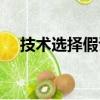技术选择假说（关于技术选择假说简介）