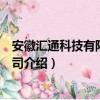 安徽汇通科技有限责任公司（关于安徽汇通科技有限责任公司介绍）