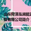 山东菏泽泓润能源科技有限公司（关于山东菏泽泓润能源科技有限公司简介）