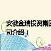 安徽金瑞投资集团有限公司（关于安徽金瑞投资集团有限公司介绍）