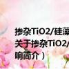 掺杂TiO2/硅藻土界面微结构特征及对光催化活性的影响（关于掺杂TiO2/硅藻土界面微结构特征及对光催化活性的影响简介）