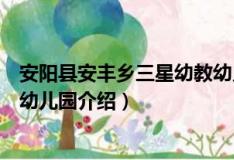安阳县安丰乡三星幼教幼儿园（关于安阳县安丰乡三星幼教幼儿园介绍）