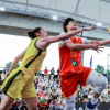 中国三人女篮战胜澳大利亚队