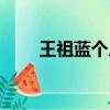 王祖蓝个人资料（王祖蓝资料简介）