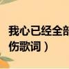 我心已经全部是伤是什么歌（我心已经全部是伤歌词）