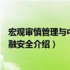宏观审慎管理与中国金融安全（关于宏观审慎管理与中国金融安全介绍）