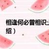 相逢何必曾相识上一句是什么（相逢何必曾相识的上一句介绍）