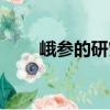 峨参的研究（关于峨参的研究简介）