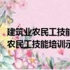 建筑业农民工技能培训示范工程实施办法 试行（关于建筑业农民工技能培训示范工程实施办法 试行介绍）