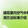 建筑室内空气中氡检测方法标准（关于建筑室内空气中氡检测方法标准介绍）