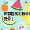 探究性学习教学示例·历史（关于探究性学习教学示例·历史简介）