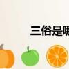 三俗是哪三俗（分别是什么意思）