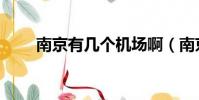 南京有几个机场啊(南京机场介绍)