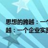 思想的跨越：一个企业实践者的思考与感悟（关于思想的跨越：一个企业实践者的思考与感悟介绍）