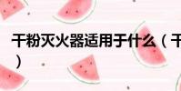 干粉灭火器适用于什么(干粉灭火器适用范围)