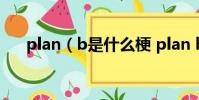 plan(b是什么梗 plan b是什么意思)
