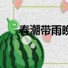 春潮带雨晚来急下一句（原文及翻译）