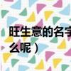 旺生意的名字有哪些（旺生意的名字分别有什么呢）