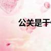 公关是干什么（关于公关职责介绍）