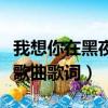 我想你在黑夜里是什么歌名（我想你在黑夜里歌曲歌词）