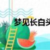 梦见长白头发（梦见长白头发的含义）