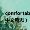 comfortable是什么意思（comfortable的中文意思）