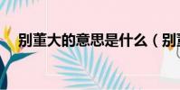别董大的意思是什么(别董大简单释义)