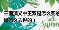 三国演义中王双是怎么死的(三国演义中王双是怎么去世的)