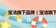 宝洁旗下品牌(宝洁旗下有哪些品牌)