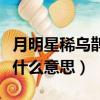 月明星稀乌鹊南飞意思（月明星稀乌鹊南飞是什么意思）