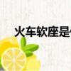 火车软座是什么意思（什么是火车软座）