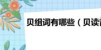 贝组词有哪些(贝读音及解释)