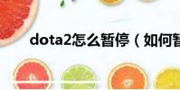 dota2怎么暂停(如何暂停DOTA2)